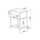 Ver imagem 5 de Mesa de Cabeceira Industrial Steel Quadra