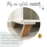 Escrivaninha Retrô em L para Escritório e Home Office com 2 Gavetas e 5 Nichos Gold - 15