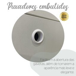 Escrivaninha Retrô em L para Escritório e Home Office com 2 Gavetas e 5 Nichos Gold - 12