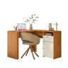 Escrivaninha de Canto em L com 1 Porta e 1 Gaveta para Sala - 2