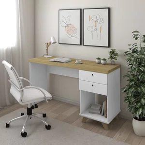 Escrivaninha Retrô 2 Gavetas Sky Home Office