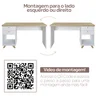 Escrivaninha Retrô 2 Gavetas Sky Home Office - 7