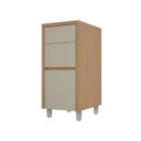 Ver imagem 2 de Balcão 3 Gavetas Nesher Condessa 40cm MDF Carvalho-Greige