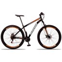 Ver imagem 1 de Bicicleta Aro 29 Suspensão Dianteira Bike Aço 21 Marchas Freio a Disco:laranja