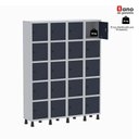 Ver imagem 5 de Roupeiro Aço Linha Light 20 Portas - GR304-20 Cinza-Azul Delrei