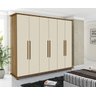 guarda roupa casal com 6 porta 8 pes de madeira com 275CM / 65CM profundidade - 1