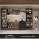 Ver imagem 5 de Armário de Cozinha Completa 330cm Rustic Stella Madesa 03