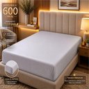 Ver imagem 3 de Jogo de Cama Quality Queen Micropercal 600 Fios Macio Cinza Casa Show Enxovais