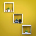 Ver imagem 1 de Kit 3 Nichos Decorativos Branco 30x30x10 para Sala Quarto