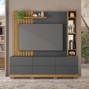 Ver imagem 1 de Estante Home para Tv até 70 Polegadas Cinza Space Caemmun