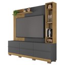 Ver imagem 4 de Estante Home para Tv até 70 Polegadas Cinza Space Caemmun