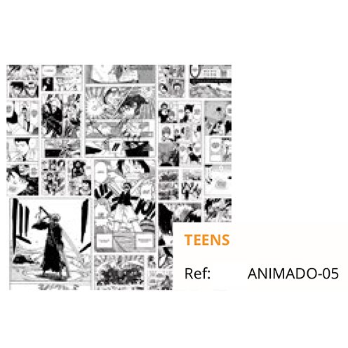 Papel de Parede Adesivo - 48 cm larg x 3 metros alt - Coleção Anime - Ref. Animado 05 - 2