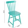 Kit 4 Cadeiras Skand Assento Escavado Cor Azul Anis - 70632 - 3