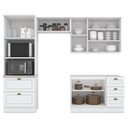 Ver imagem 3 de Cozinha Compacta Modulada 4 Peças com Torre Quente Emily Branco