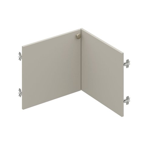 Kit Porta Módulo Canto Reto 40cm Frame Yescasa