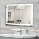 Ver imagem 4 de Espelho Led 3 Cores 100x50 Visor Inteligente Toca Musica Bluetooth Desembaçador Interativo