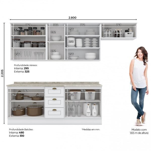 Cozinha Compacta Emily 5 Peças Henn - 4