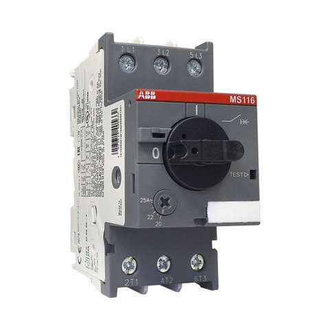 Disjuntor Motor 20a - 25a 690vca Abb Ms116-25