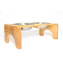 Ver imagem 2 de Comedouro Elevado Cães Porte Pequeno e Médio - Hg Madeira