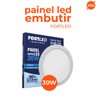 Painel Led 30w Redondo Branco Frio Embutir Fortled - 2