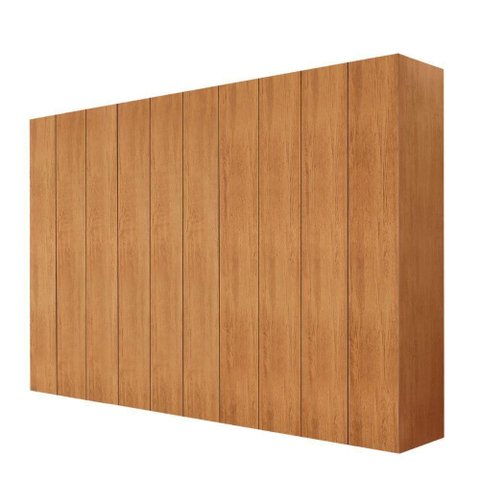 Roupeiro Casal Everest em Mdf 10 Portas e 10 Cabideiros Naturalle sem Gavetas