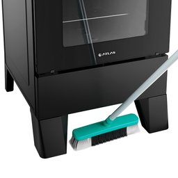 Fogão de Piso Atlas Milão 4 Bocas com Mesa Inox - 6 Fogão de Piso Atlas Milão 4 Bocas com Mesa Inox - 6