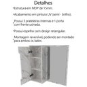 Ver imagem 5 de Conjunto 3 Peças para Banheiro Bn3630x46x48 Marmore Branco Tecno Mobili Marmore Branco