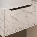 Ver imagem 3 de Conjunto 3 Peças para Banheiro Bn3630x46x48 Marmore Branco Tecno Mobili Marmore Branco