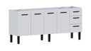 Ver imagem 1 de Gabinete de Aço 1,92m para Cozinha Elegante Alta Resistência:branco