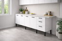 Ver imagem 3 de Gabinete de Aço 1,92m para Cozinha Elegante Alta Resistência:branco