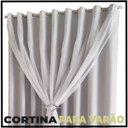 Ver imagem 6 de cortina pé direito blackout c/voal 5,00 x 4,30 Lisboa branco