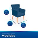 Ver imagem 7 de Kit Poltrona Capitonê Clássica Confortável para Sala e Quarto Ana Suede