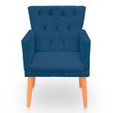 Ver imagem 6 de Kit Poltrona Capitonê Clássica Confortável para Sala e Quarto Ana Suede