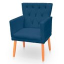 Ver imagem 5 de Kit Poltrona Capitonê Clássica Confortável para Sala e Quarto Ana Suede