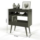 Ver imagem 4 de Aparador Café Drink com Portas Pés em Madeira Pinus Ofertamo Canela