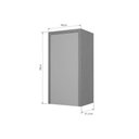 Ver imagem 2 de Armário Cozinha Modulado Condessa 1 Porta 40CN Greige Nesher