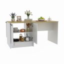Ver imagem 3 de Bancada de Cozinha Moderna em MDF 4 Portas com Tampo 180cm Grazi Tecnomobili