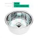 Ver imagem 4 de Alto Brilho Cuba Inox p/ Salas Estética e Podologia (30x15)