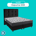 Ver imagem 4 de Kit Cabeceira + Cama Box + Colchão Casal D33 Iso100 Ortobom