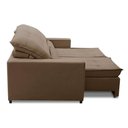 Ver imagem 4 de Sofa Retratil Reclinavel 2 Lugares 1,90m Atlantis Veludo Bege Capuccino Lansofbr