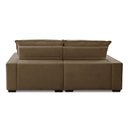 Ver imagem 3 de Sofa Retratil Reclinavel 2 Lugares 1,90m Atlantis Veludo Bege Capuccino Lansofbr