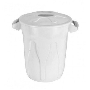 Lixeira Redonda 100 Litros Tipo Balde Cor:branco