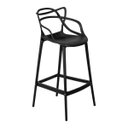 Ver imagem 1 de Banqueta Solna Preta em Polipropileno Or Design
