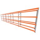 Ver imagem 1 de Mini Porta Pallet 200 Kg por Nivel Inicial +4 Continuação com 4 Niveis Laranja com sem Mdf