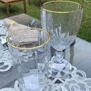 Ver imagem 2 de Taça Cristal 330ml Fio de Ouro Imperial Lyor Avulsa Servir Sucos Água Drinks Mesa Posta