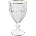 Ver imagem 1 de Taça Cristal 330ml Fio de Ouro Imperial Lyor Avulsa Servir Sucos Água Drinks Mesa Posta