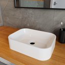 Ver imagem 2 de Cuba Pia para Banheiro Retangular Oxford Branco Brilho