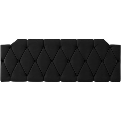 Cabeceira Kelly Capitonê Cama Casal 1.40 Preto