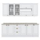 Ver imagem 2 de Cozinha Compacta 7 Peças com Aéreo de Vidro Emily