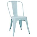 Ver imagem 3 de Kit 4 Cadeiras Tolix Iron Titan Anm6671f Anima Office Ferro Pintura Epóxi Azul Claro Fosco